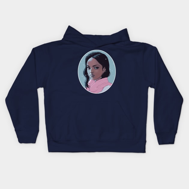 Cold Stare Kids Hoodie by SarahJoncas